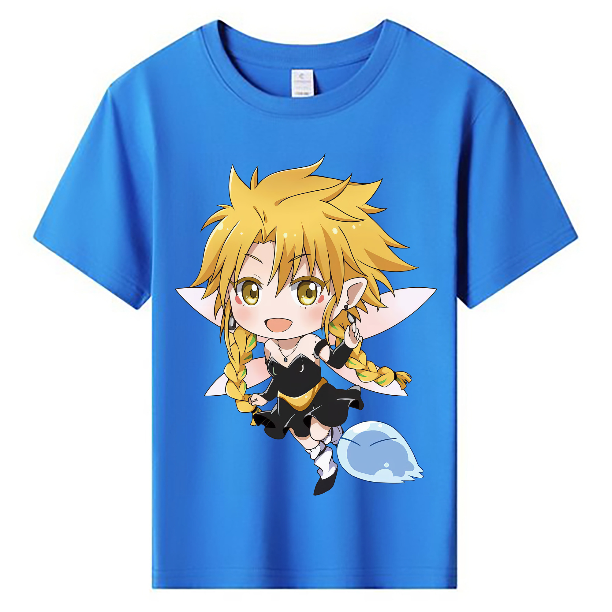 （画像用） 転スラ Regarding Reincarnated to Slime 綿100％キッズTシャツ（フロントプリント）
